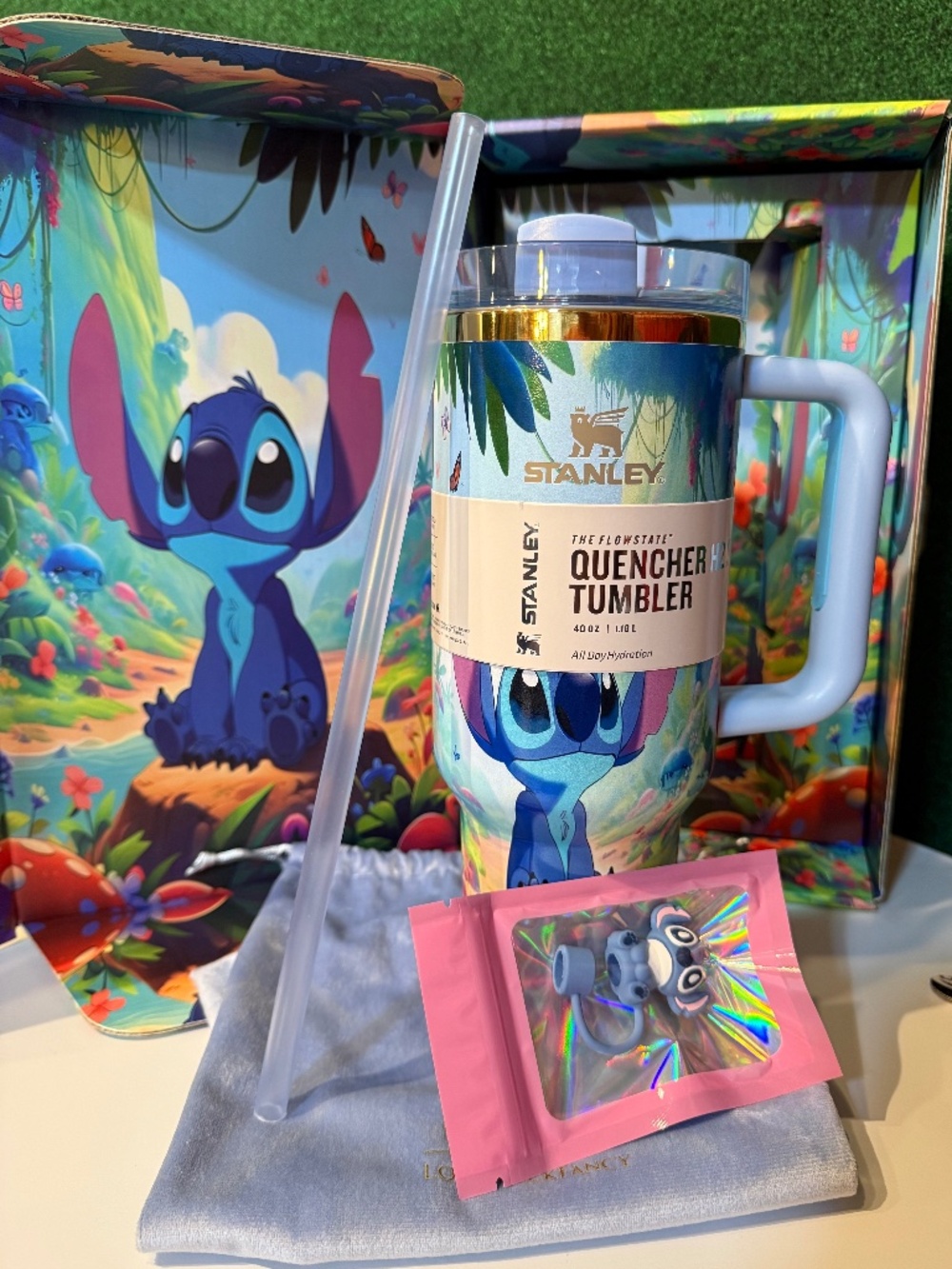 NIB Stanley LoveShackFancy Stitch Tumbler w/Matching Box